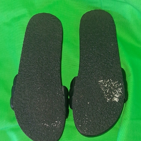 Seychelles Black Padded Dual-Band Slide Sandals - Picture 4 of 6